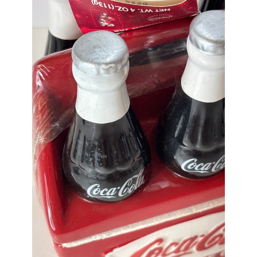 Vintage Coca-Cola Ceramic Cookie Jar Houston Harvest 6 Pk Bottle Design 90s NOS - Picture 14 of 16